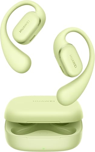 HUAWEI FreeArc Open-Ear Earbuds, Secure Fit and Comfort, IP57 Water Resistance, Dynamic Bass, 28 Hours Playtime, Sports Earphones, Headset for Running Workout Driving, iOS & Android, Bluetooth, Green