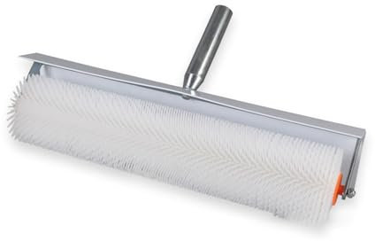 divuukyi Rouleau de chape avec protection anti-éclaboussures, outil de nivellement du sol pour les travaux de bricolage et les projets professionnels