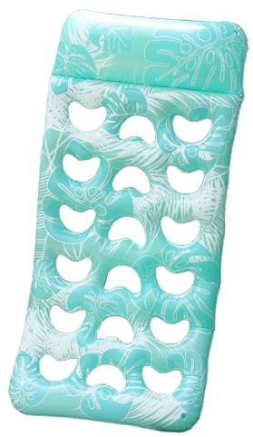 Besreey Articles de piscine gonflables pour adultes, île de natation gonflable avec appui-tête intégré, îles de natation imperméables pour piscine, parc d'attractions, voyages et fêtes