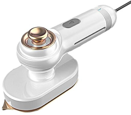 Portable Steam Iron - Fast Heating Travel Iron with Rotating Handle and Non-Stick Soleplate for Dry and Wet Ironing - Ideal for Home and Travel Use