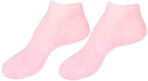 Calzini Idratanti per Piedi Sebs, 1 Paio, Rosa, 41-43 | Taglia Xl, Alta Elasticità, per Cura dei Piedi, Aiuta a Migliorare la Pelle del Piede