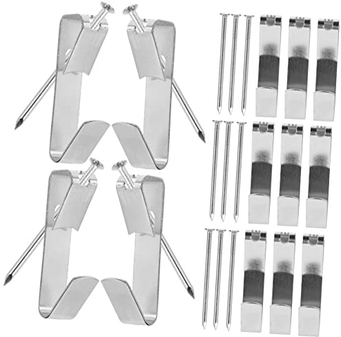 SHINEOFI 20sets Ganci Per Quadri Resistenti Chiodi Kit Per Appendere Teli e Decorazioni Domestiche Adatti Legno o Cartongesso Facili Da Installare Martello