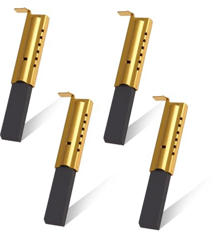 4 Pièces Balais de Charbon L94MF7, Charbon Moteur Lave Linge Universel, Brosse Carbone 5x13.5x39.6 mm, Balais de Charbon Remplacement, Pièce Détachée Graphite Insert, Compatible Moteur à Tambour