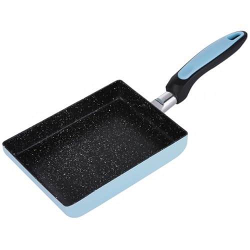 MAGICLULU Sartén Cuadrada Japonesa Antiadherente para Tortillas Tamagoyaki, Sartén para Huevos sin Pfoa, Apta para Inducción, Acero Mango Ergonómico, Utensilio de Cocina Color Aleatorio