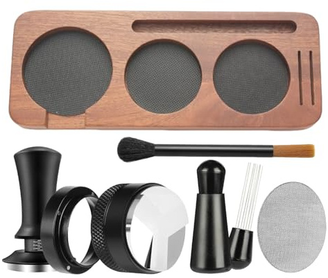 Juego de prensadores para expreso | Herramientas prensado café en polvo 58 mm, Tamper para espresso - Para uso doméstico, cocina, cafetería, bar, oficina, encimera y uso