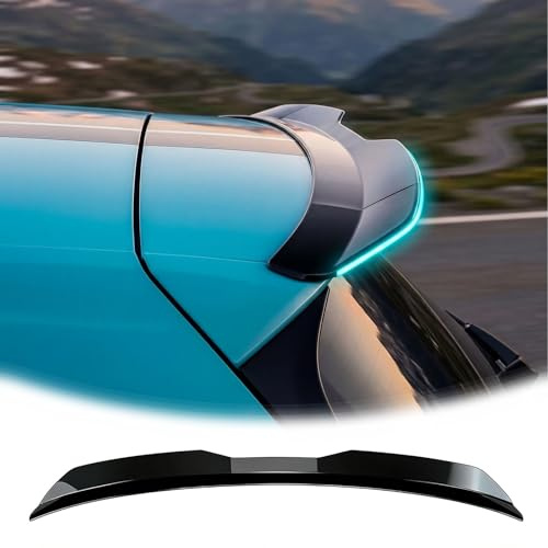 Heckspoiler Auto kompatibel mit VW Touareg II (7P) 2010-2018 ABS Material Klebmontage Ohne Bohren, Stabil Installiert, Passend für Auto Tuning(Schwarz)