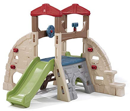 Step2 Alpine Ridge Parco giochi per bambini | Struttura di arrampicata con scivolo in plastica | Giochi di arrampicata per giardino / esterno