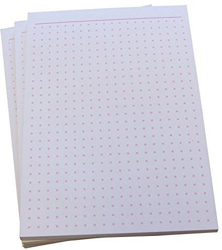 Druckerei Scharlau Notizblock - gepunktet in PINK - 50 Blatt - Staffelpreise verfügbar - DIN A6 Format (22390)
