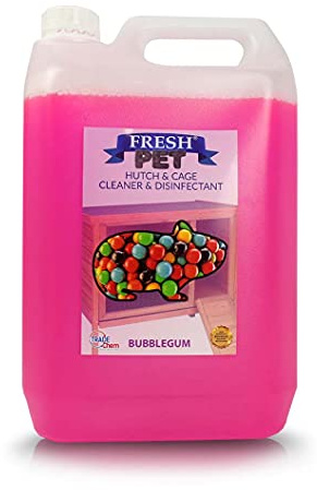 Trade Chemicals FRESH PET - Rodent Specialist Disinfectant Rabbit Hutch Cage Runs - 5L (BUBBLEGUM)