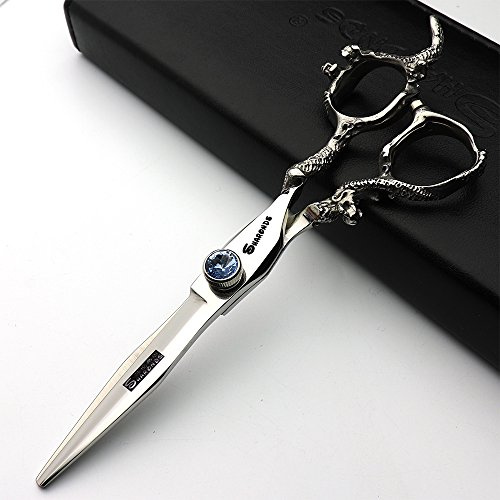 Japan 15 cm håryrke stylist saxar hårsalong studio professionell modelleringsverktyg klippsax + fiskben urtunningssax (15 cm platt sax)