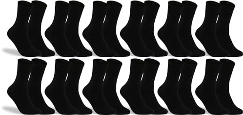 RS. Harmony Socken ohne Gummibund für Herren, aus Baumwolle 31196 | 12 Paar | schwarz | 39-42
