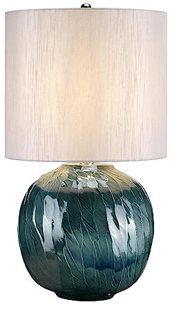 Elstead Blue Globe - 1 Leuchttischlampe Blau, E27