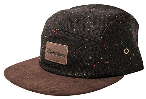 Blackskies® Obsidian 5-Panel Cap | Herren Damen Skater Basecap Wildleder Unisex Baseball Mütze Wolle Schirm Cap - Männer Frauen Streetwear Outdoor Sommer Freizeit