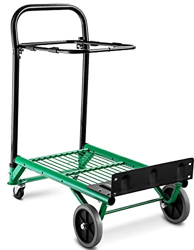 GOPLUS Sackkarre Klappbar, Handkarre Transportkarre Stapelkarre Treppensackkarre Reifenkarre Faltkarre bis 90 kg Belastbar, 3 Höhen einstellbar