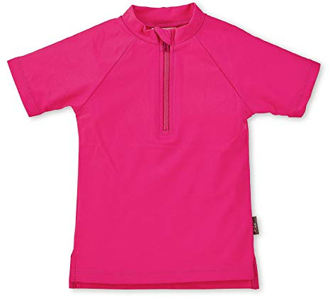 Sterntaler Baby - Mädchen Kurzarm-schwimmshirt Rash Guard Shirt, Magenta, 80