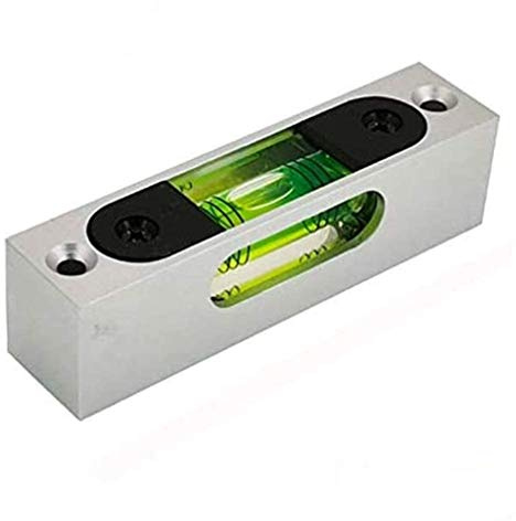 UMEI Hochpräzise, verstellbare Wasserwaage, kleine Wasserwaage, quadratisch, horizontaler Blasen-Magnettismus, Legierung mit leuchtender horizontaler Blase, horizontale Position kann auf 3 Seiten