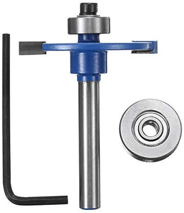 ZOYOSI 1/4 Inch Shank Biscuit Joiner Cutter Router Bit With Bearing Woodworking Cutter