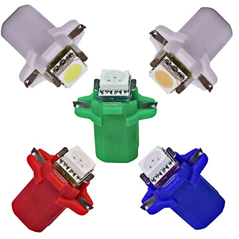 5 x Tacho Beleuchtung LED 5050 SMD B8.3d BAX10S Rot 24V Umbauset Innenraum Innenraumbeleuchtung Instrumentenbeleuchtung Cockpit
