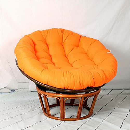 Morbuy Papasansessel Kissen Sitzauflage, Rundes Dicke Stuhlkissen Bequem Weich Sitzkissen Hängesessel für Indoor Outdoor Garten Stuhlauflage (60x60CM,Orange)