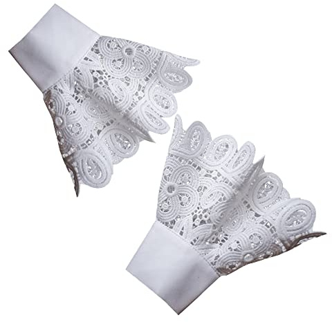 Elegtiskas Wrist Lace Cuffs Lolita Lace Cuffs Steampunk Wrist Cuff Bracelet False Sleeves