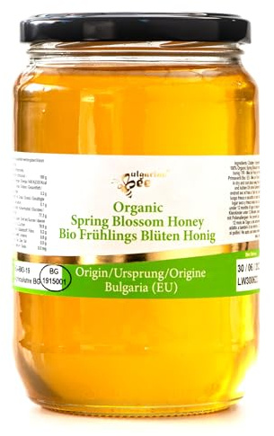 900 g Bio Frühlings Waldblütenhonig – Roh, naturbelassen, nicht pasteurisiert, aus kleinen eigenen Imkereien