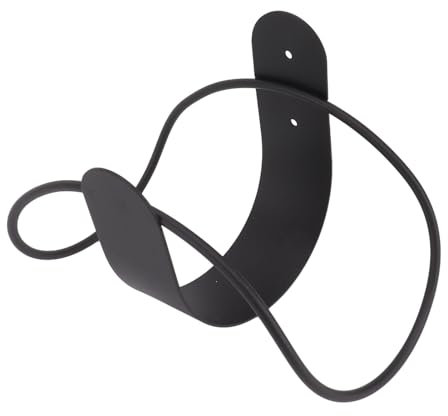 LJCM Gartenschlauchhalter, Zuverlässiger Gartenschlauchhalter aus Edelstahl, Starkes Schlauchlager für Wohnmobile (Schwarz)
