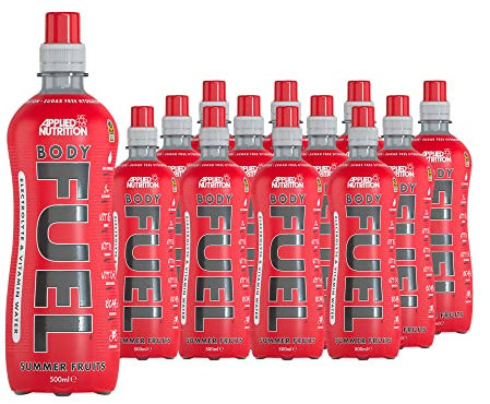 Applied Nutrition BodyFuel Electrolyte Water - Body Fuel Prime Drink with BCAAs and Vitamins, Fast Hydration (12 x 500ml) (Summer Fruits)