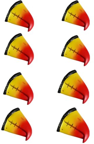 Proumhang 8 Stück Halloween Tier Nase Neuheit Tier Nase Tier Schnauze Cosplay-Maske mit Gummiband für Kinder Party Supplies Papagei