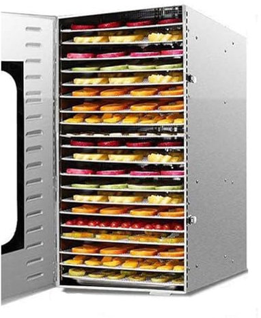 MAYFABD Food Dehydrator Food Dryer for Vegetables Herbs and Meats Dry Fruit Dehydrator with Metal Grid Trays Metal Beef Jerky Machine Oven 24H Timer Function Digital Touch Display,A 20 Layer