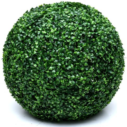 Bolas topiarias de boj para plantas artificiales, bolas decorativas de plantas sintéticas, para patio al aire libre, jardín, balcón, patio trasero e interior, decoración de boda, esfera de jardín