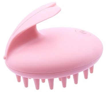 Beavorty Elektrische Kopfhautmassagebürste Haarwaschbürste aus Abs und Tpr mit Vibrationsfunktion Exfolierend und Reinigend für Dichte und Grobe Haare