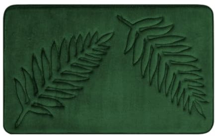 JISADER Alfombra de baño, Alfombra de Puerta de Entrada, Alfombra de Ducha Lavable de Secado rápido, Alfombra Absorbente, Alfombra de baño, Verde