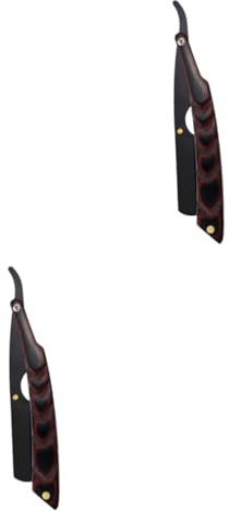 FRCOLOR 2 Stück Klappbarer Edelstahl Haarmesserhalter Bartrasierer Für Männer Rasierer Rasuradoras Para Hommes Klappbares Barttrimmwerkzeug Werkzeuge Für Männer Glatze Rasierer Für