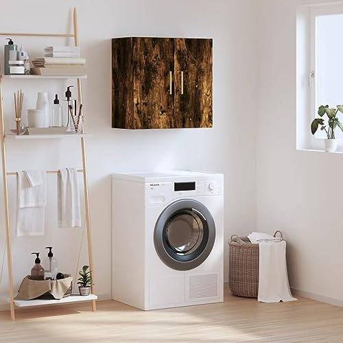 BOWEKAM Home & Garden-Hängeschrank Räuchereiche 60x31x60 cm Holzmöbel Wahl