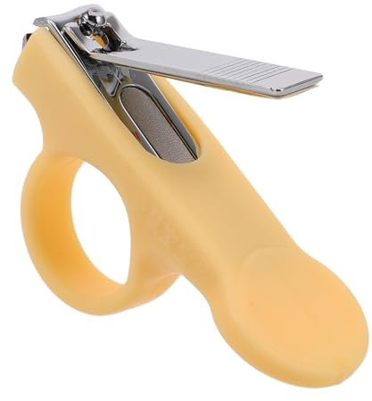 COOPHYA Babynagelknipser Klappbar Sicherer Nagelknipser Für Säuglinge Ergonomisch Hellgelb Nägel Schneiden Babypflege