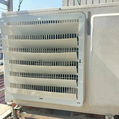 Copertura per unità CA esterna, deflettore per condizionatore d'aria in acciaio inox per dissipazione del calore, protezione anti-diretta contro il vento, griglie di protezione del condensatore del