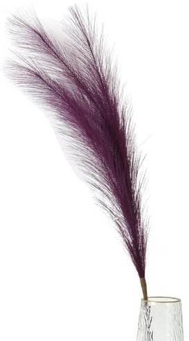 YUCHUANGYE Pampasgras Deko 90/120cm Pampasgras Künstliche Blumen Blumenstrauß for Wohnkultur Garten Hochzeit Dekoration Außen Gefälschte Blumen Simulation Reed Trockenblumen(Dark Purple,120cm)