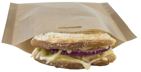 Toastie Bags for Toaster Reusable Nonstick Toasting Bags 16x20cm 8pcs | Essential Toasted Sandwich Bags Panini Cheese Toastie Bags, Easy Clean, Oven Bags Toastabags, BPA Free