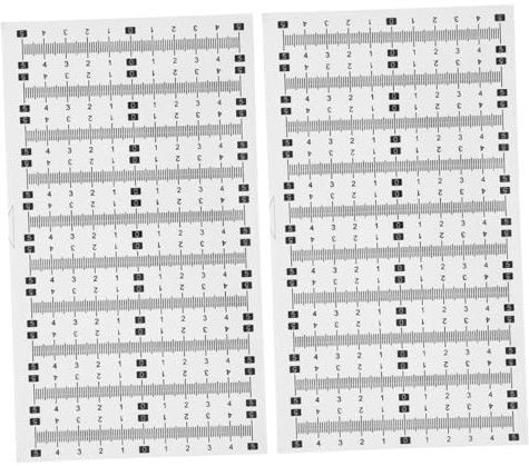Gatuida 2 Set di Nastro di Misura Adesivo Autoadesivo in Pvc con Scale Chiare e Design Autoadesivo per Banco da Lavoro e Tavolo da Disegno in Falegnameria