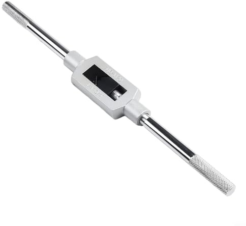 Adjustable Tap Wrench for M6-M20 Taps, 1/4 to 3/4 Reamer Handle Tool with Metal Construction, 32cm Straight Tapping Wrench for Hand Tools Use