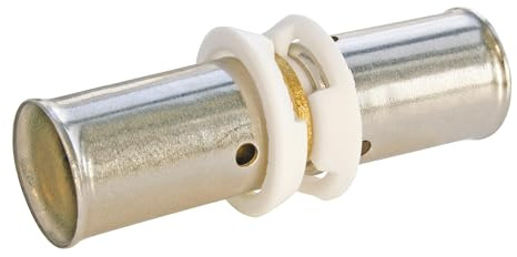 Somatherm For You - Manchon égal à sertir pour tuyau PER Ø20 | Sertissez facilement votre tube grâce à ce manchon avec fenêtres de contrôle et anneau porte-bague.