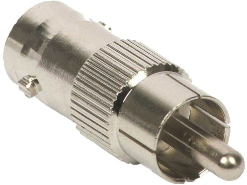 GloboShopUK 1 X 4 x BNC FEMALE TO RCA PHONO MALE CONNECTORS CCTV CABLE DVR