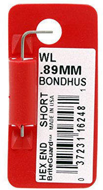 Bondhus 16248 .89-mm-Spitze Schlüssel Innensechskantschlüssel mit briteguard Finish, markiert und Barcode, kurz Arm