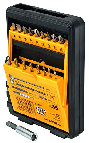 DeWalt, DᴇWALT DT71565, QZ Set Avvitatura e Foratura 36 pezzi con Inserti e Punte