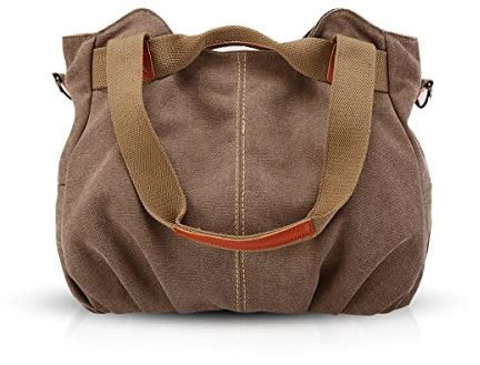 NICOLE & DORIS Canvas Tasche Damen Tragetaschen für Damen Schultertaschen Umhängetasche Leinwand Handtasche Mädchen