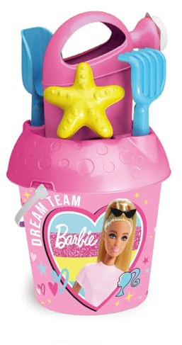 ODS- Sunday Barbie XL con Cubo de 19 cm, Pala, rastrillo y regadera, Juegos de Playa para niños (44892)