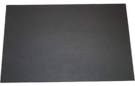 Team Beust Exquisit Schreibunterlage Schreibtischunterlage echt Leder schwarz 60 x 40 cm Rindnappaleder, rutschhemmende Rückseite, rechtwinklige Ecken