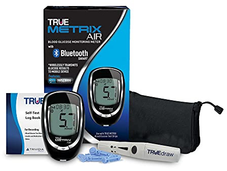 TRUE METRIX AIR Blood Glucose Monitoring Meter, Black