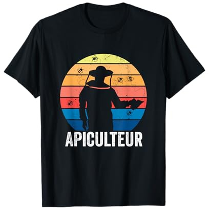 Apiculteur Tshirt Homme Humour Abeille Cadeau Apiculture T-Shirt