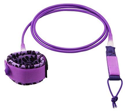RH-HPC Surf Leine 6 Fuß Surfenleine Seilboote Sicherheit Paddel Ständer Up Paddel Mode Purple Surfen Leine Surfbrett Zubehör SUP Leash. (Size : 6ft)
